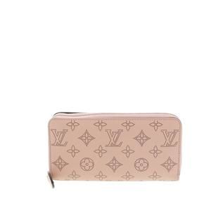 Louis Vuitton Zippy Wallet Long Mahina Magnolia Pink Punching A